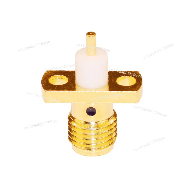 RF Connector SMA-KFD46 Gold-plated Glue 2-hole Small Flange 8.6MM Hole Spacing Panel Microstrip Fixing Mother