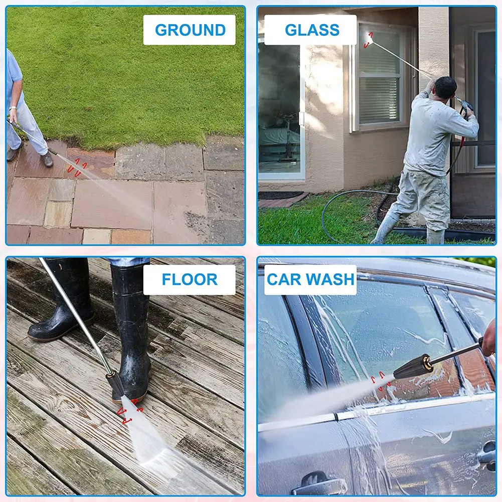 【HOT N07R】 Pressure Washer Tips Turbo Nozzle, Rotating Pressure Washer Nozzle with 1/4 inch Quick Connect 2000 PSI, Orifice 2.5
