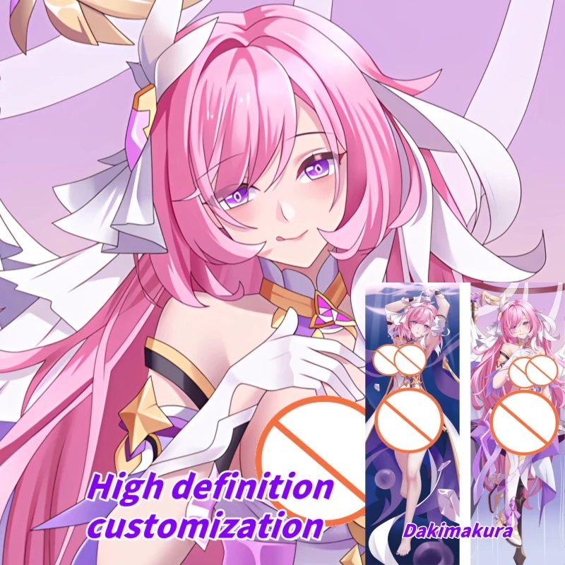 

Dakimakura Anime Honkai Impact 3 Elysia Double-sided Print Of Life-size Body Pillowcase Gifts Can be Customized