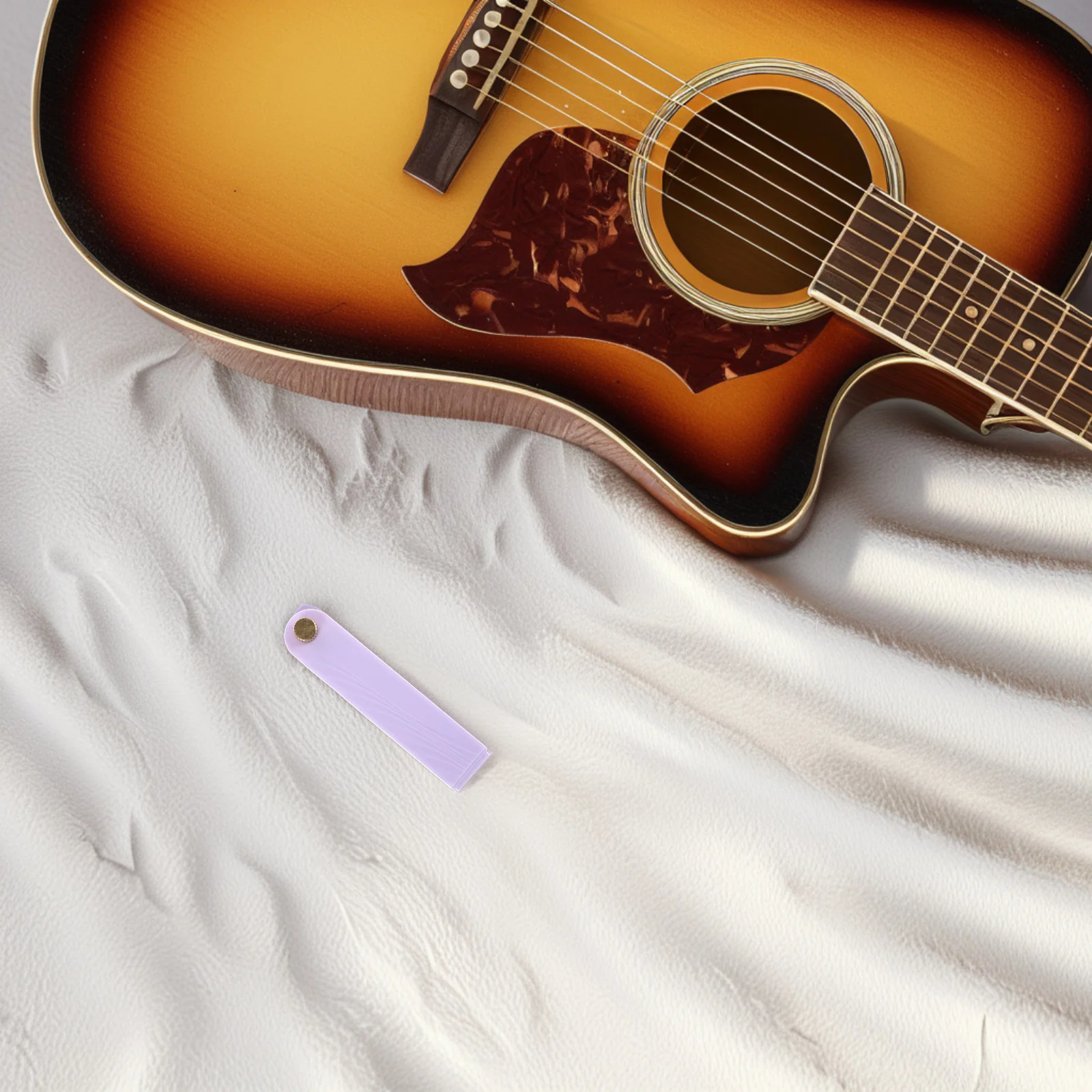 

Guitar Mute Pad Noise Muting for Acoustic Electric Guitars Quick Install Stylish Female Musician Accessory Accessories