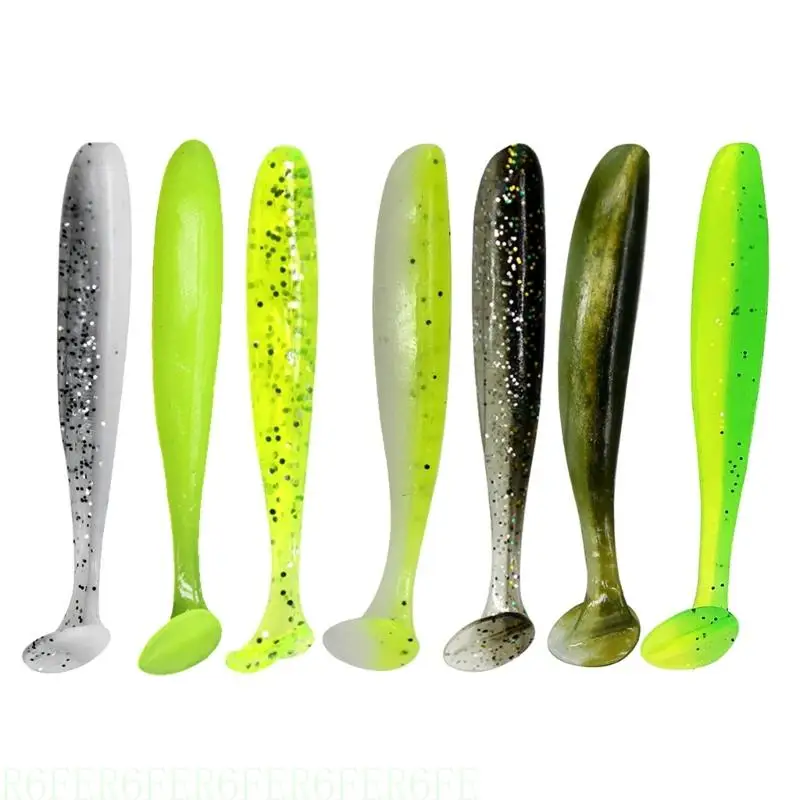 

R6FE Lures for Bass Soft Swimbait,10pcs Plastic-Bait for Saltwater/Freshwater Fishing