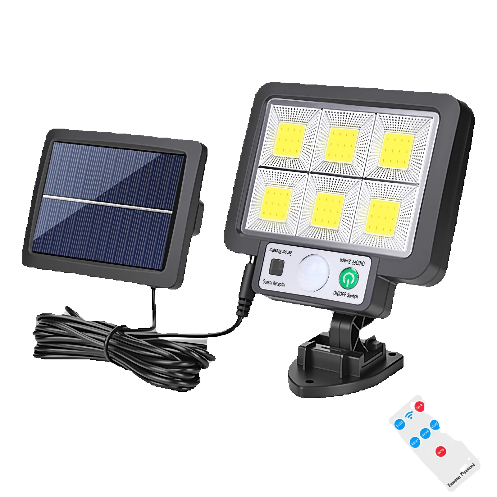 LED Outdoor Solar Split Wall Lamp 3 Mode Waterproof Motion Sensor Garden Street Lighting Solar For Garden Security Wall Light