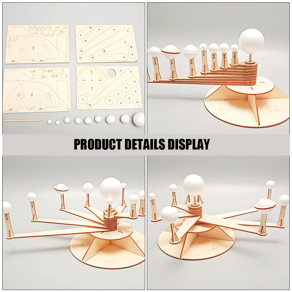 Stem Space Toys Prezent Model Układu Słonecznego DIY Pakiet Materiałów Obrotowy Zestaw Astronomii Pianka Przedszkole