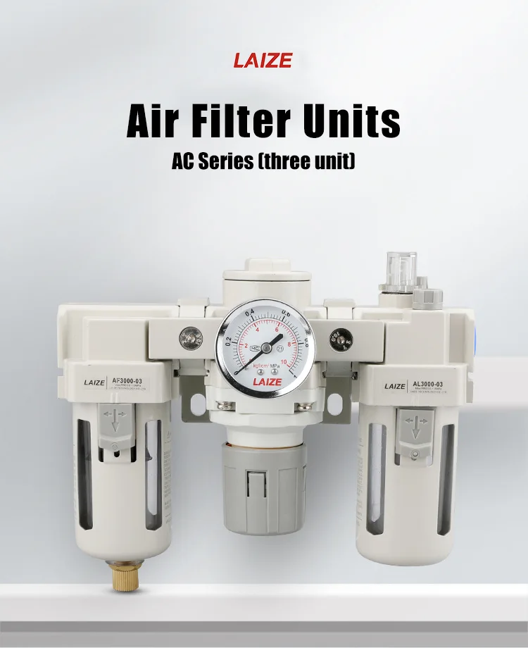 LAIZE AC2000/3000 FRL Pneumatischer Luftfilter-Regler-Schmierer – Detail 1