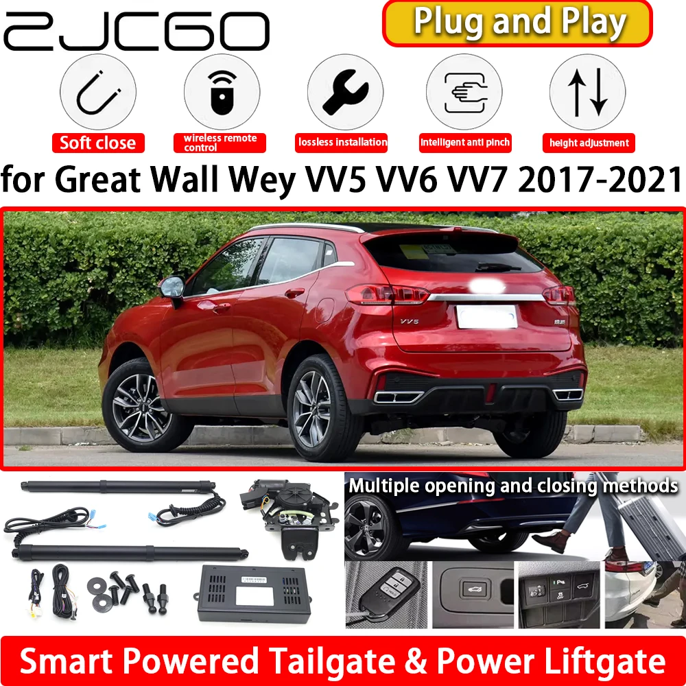 

ZJCGO for Great Wall Wey VV5 VV6 VV7 2017-2021 OEM Automatic Electric Powered Tailgate Power Liftgate Tail Gate Lift Kit System