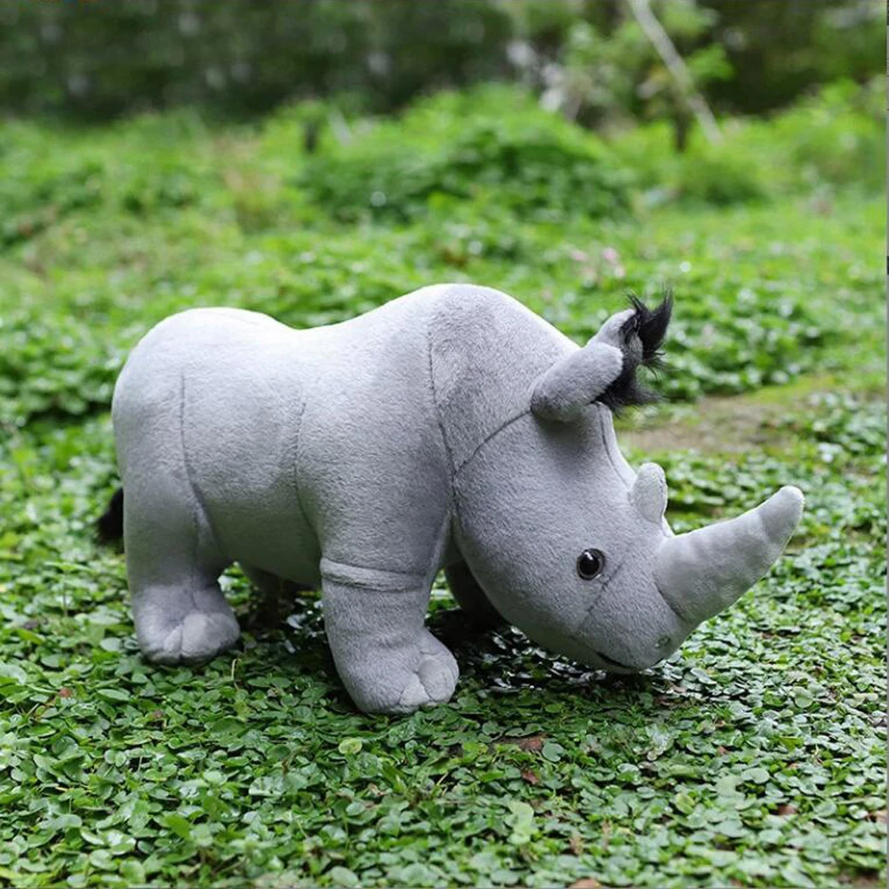 

Simulated Rhinoceros Animal Stuffed Children Plush Toy Birthday Gift