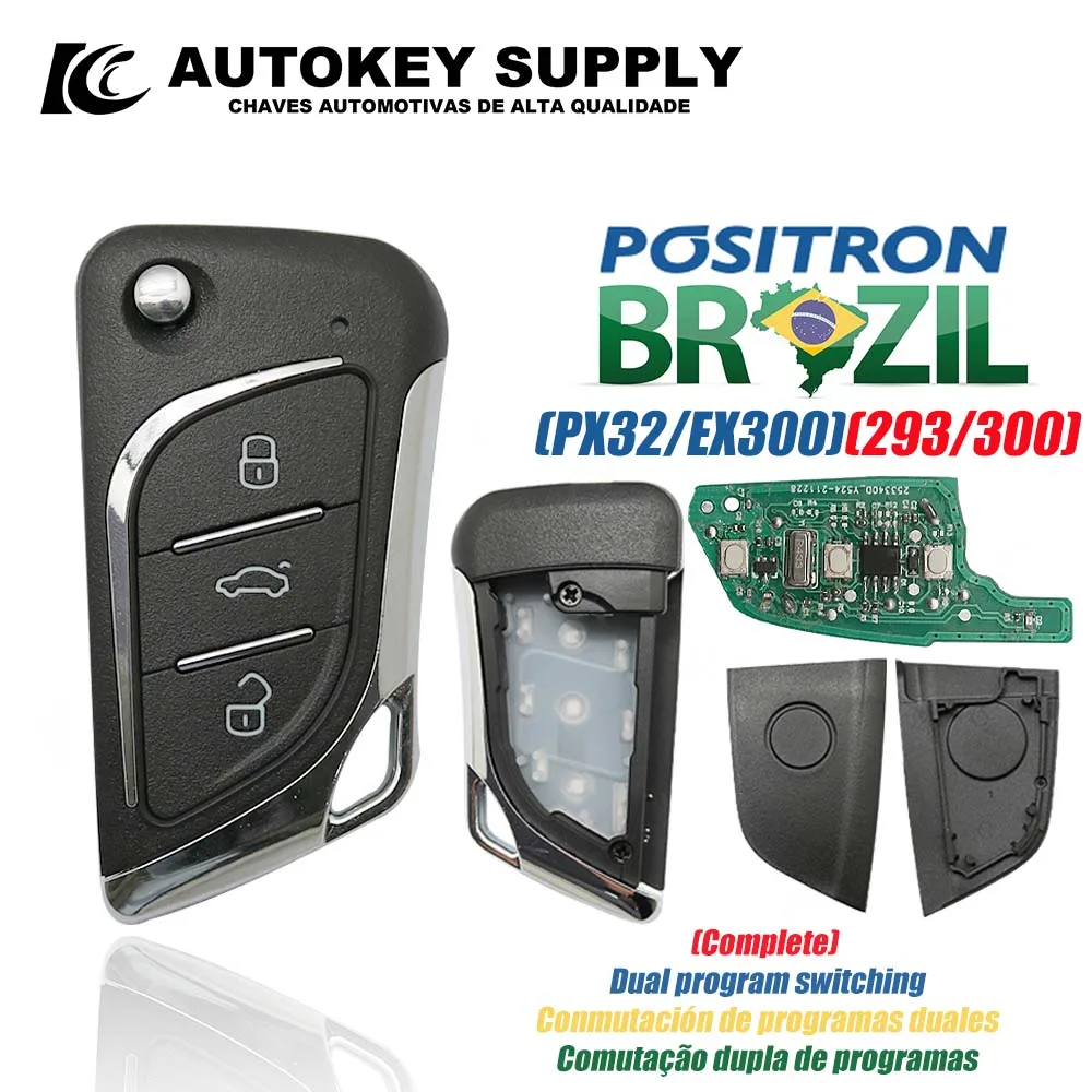 Autokeysupply AKBPCP176AT KD30 البرازيل بوزيترون برنامج مزدوج (293/300) إنذار ضد السرقة التحكم التلقائي في برنامج التبديل