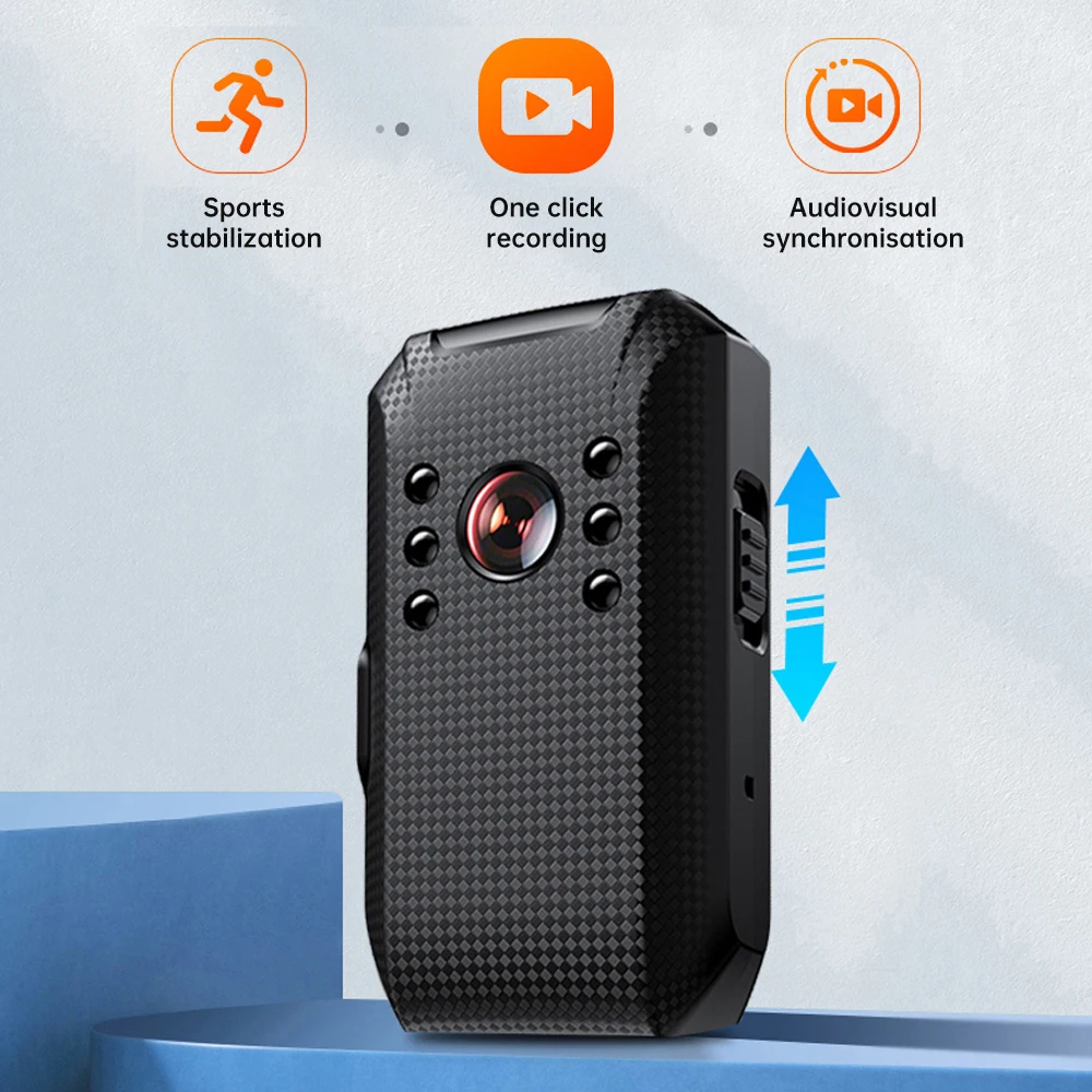 Mini Camera 1920P HD Digital Sports DV Body Cam Motion Recorder Back Clip Camcorder Site Enforcement Recorder