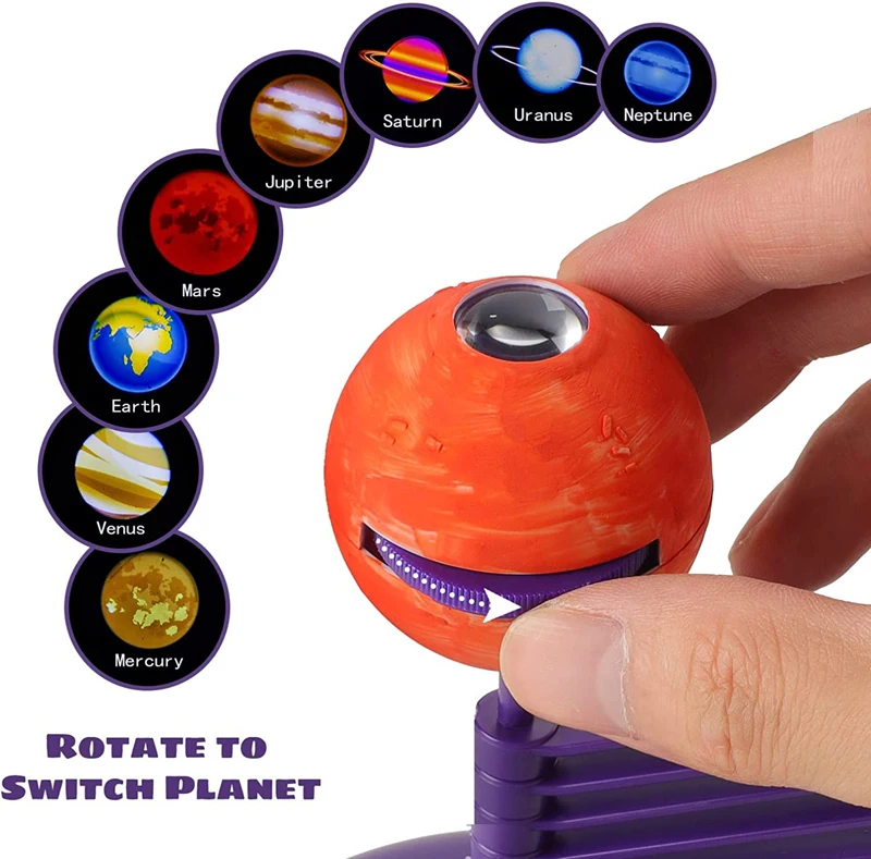 Solar System Projector Kids Toy STEM Technology Gadget DIY Painting Planets Model Science Toys Educational Toys For Children