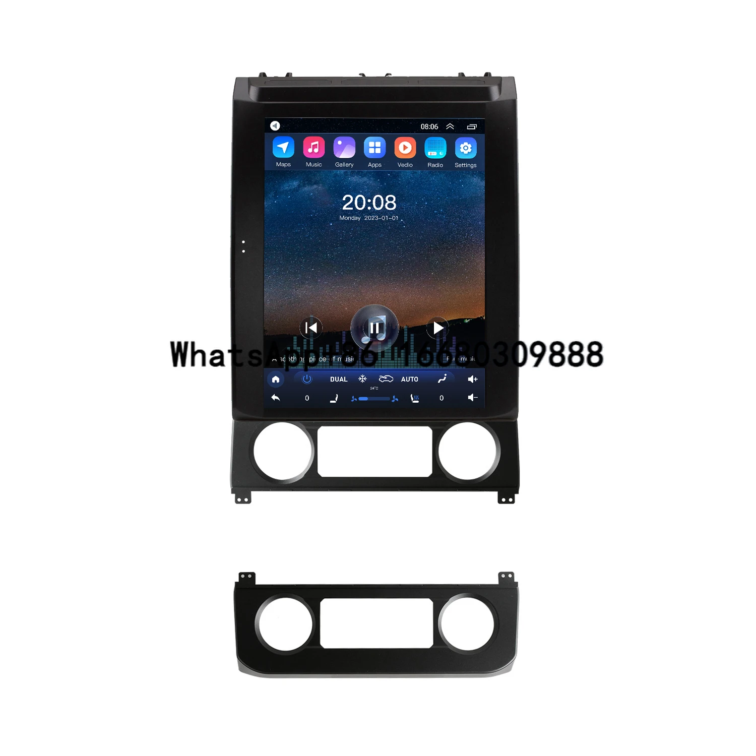 

12.1 Inch Android 10.0 Car Stereo Radio System for 2015-2020 Ford Mustang F150 Support Carplay DSP