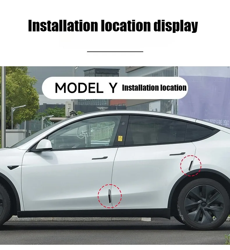 

For Tesla Model 3 Highland Model Y 2025 2026 Anti-collision Strip Door Scratch Protection Sticker Modification Exterior Accessor