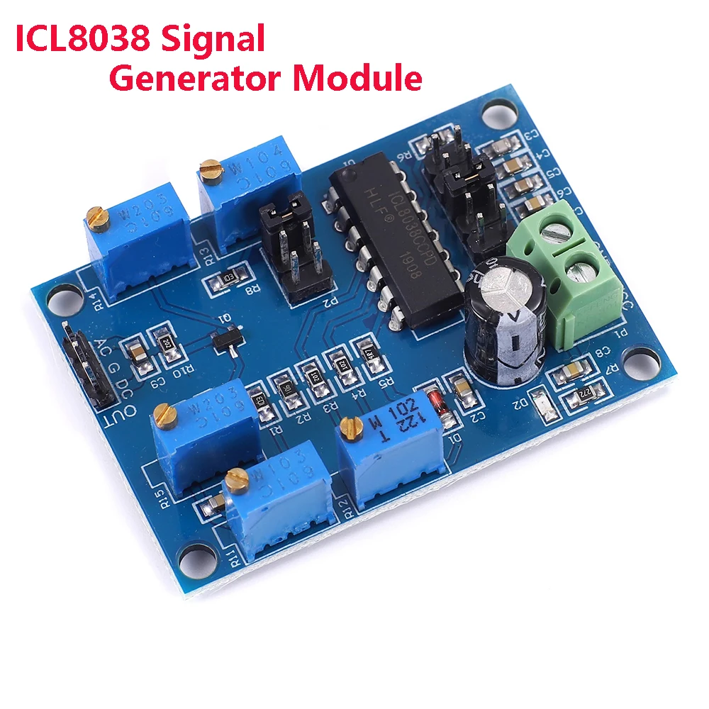 

ICL8038 Waveform Signal Generator Sine Triangle Square Wave Module 10Hz-450KHz Medium and Low Frequency Signal Source 12V to 15V