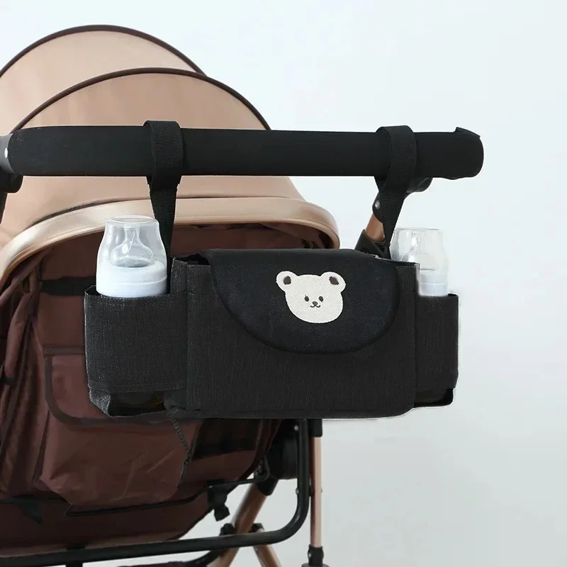 Baby Stroller Storage Bag Mummy Large Capacity Travel Hanging Bag Phone Bottle Holder Pram Diaper Bags Baby Stroller Accessories