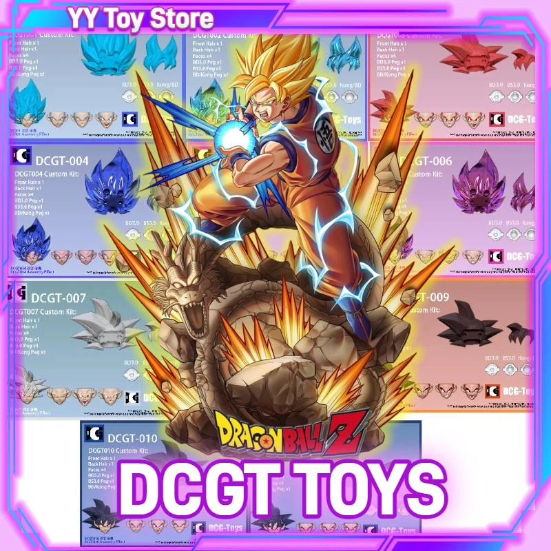 

DCGT TOYS 01-011 Dragon Ball Legend Super Saiy Son Goku Action Figure Normal Black Hair Head Sculpture Accessory Pack toys gift