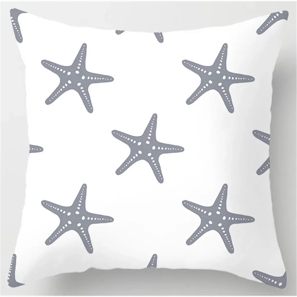 Funda de almohada con patrón minimalista gris, funda de cojín con estampado de felpa corta para decoración de sofá de sala