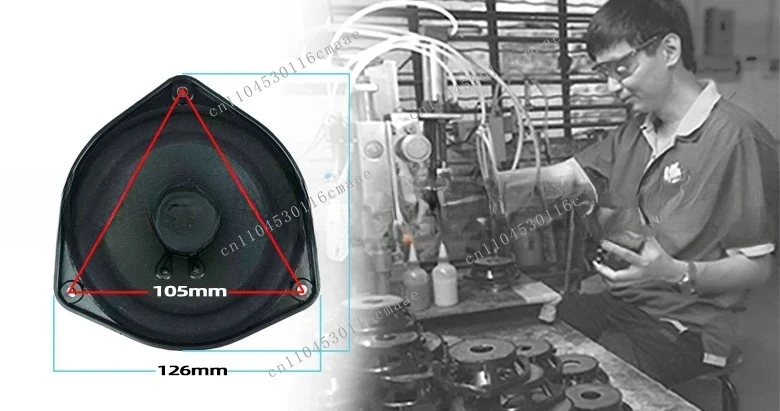 

802 Четырех- и полудюймовый 4,5-дюймовый треугольный полка, полнодиапазонный средний низкочастотный динамик