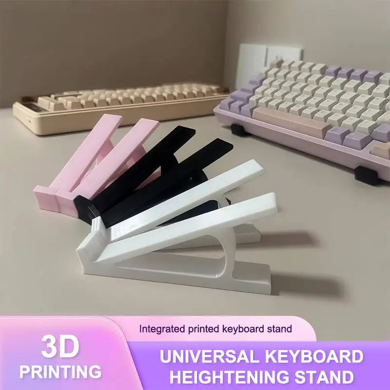 Multi-functional Ergonomic Keyboard Stand Adjustable Height Increasing Portable Riser for Home Office Daily Use