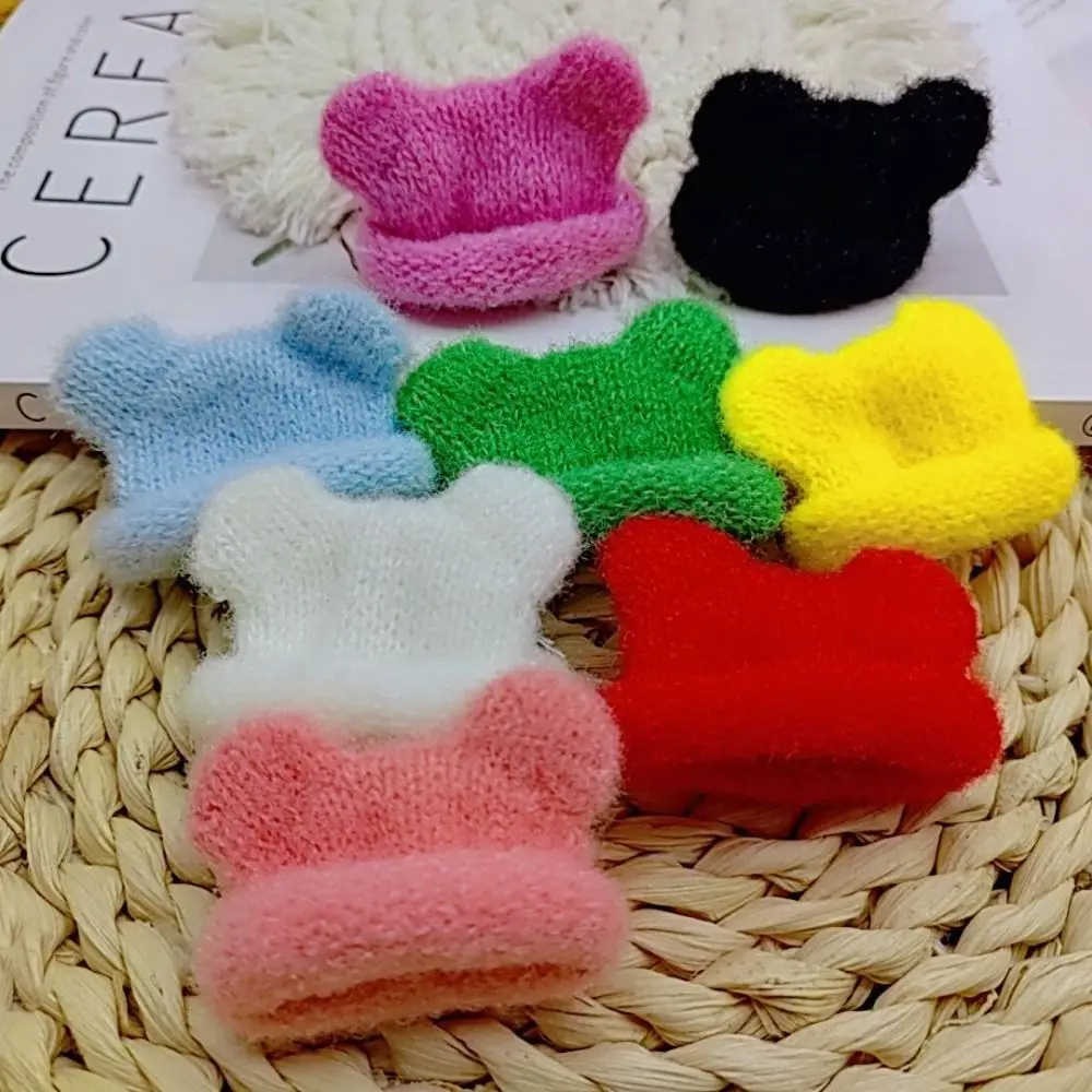 Knitted Mini Knitted Hats Mini Colorful DIY Doll Decorative Cap Cute Handmade Materials Knitted Finger Cap Kids Girls Toys