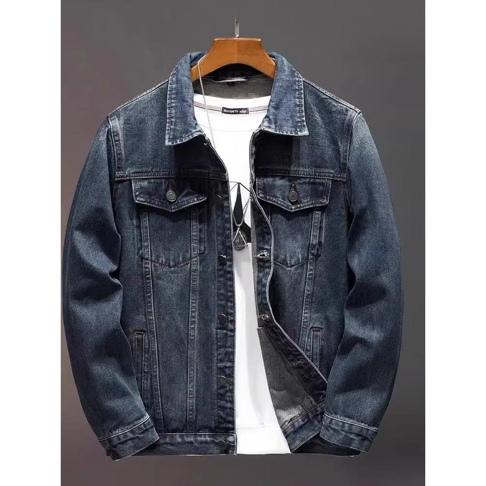 

Свободные мужские джинсовые джинсы в Корейском стиле, модная осенне-зимняя рабочая одежда, джинсы весна-лето, мужская одежда, джинсы-стойка Ja...