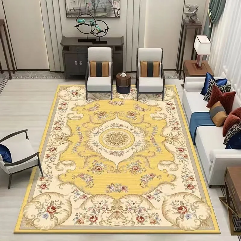 VIKAMA Bohemian Crystal Velvet Carpet Living Room Non-Slip Coffee Table Area Carpet Office Hotel Floor Mat Porch Lobby Door Mat