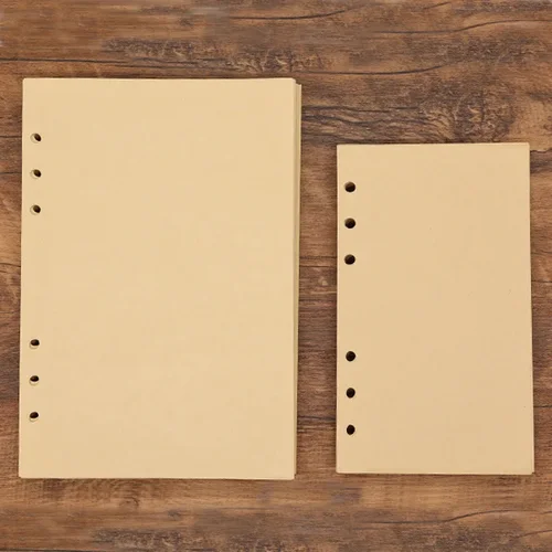 Imagen 2 del producto Cuaderno de hojas sueltas A5 A6, carpeta en espiral, rejilla de página interior, línea en blanco, Agenda, planificador, papelería escolar