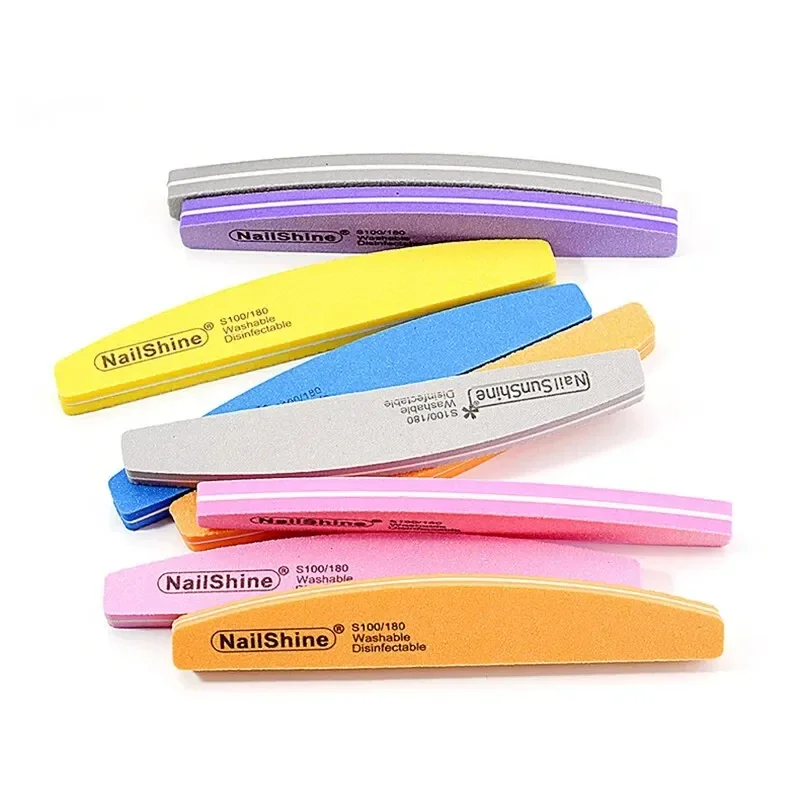 10pcs Double-sided Nail File Blocks Colorful Sponge Nail Polish Buffing Sanding Buffer Strips Polishing Pedicure Manicure Tools image 5