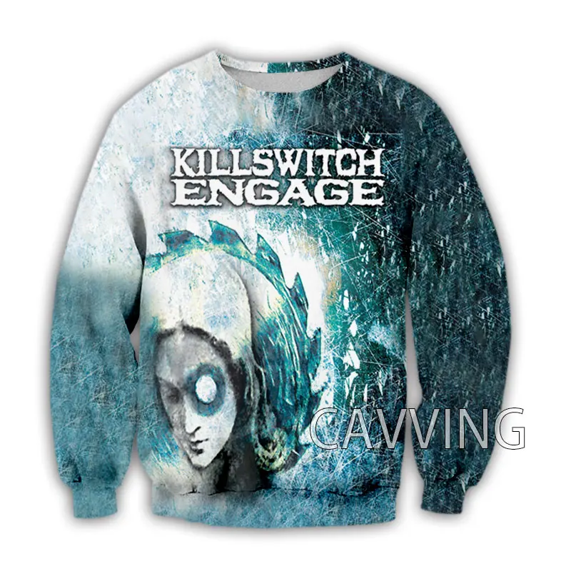 CAVVING 3D Printed Killswitch Engage Crewneck Sweatshirts Harajuku Styles Tops Long Sleeve Sweatshirts for Men/women