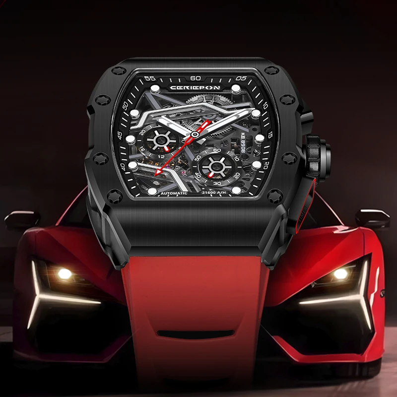 Customed Pagani Design Luxury Automatic Mechanical Watches for Men Waterproof Richard Similar Reloj Bracelet Accessories Fashion
