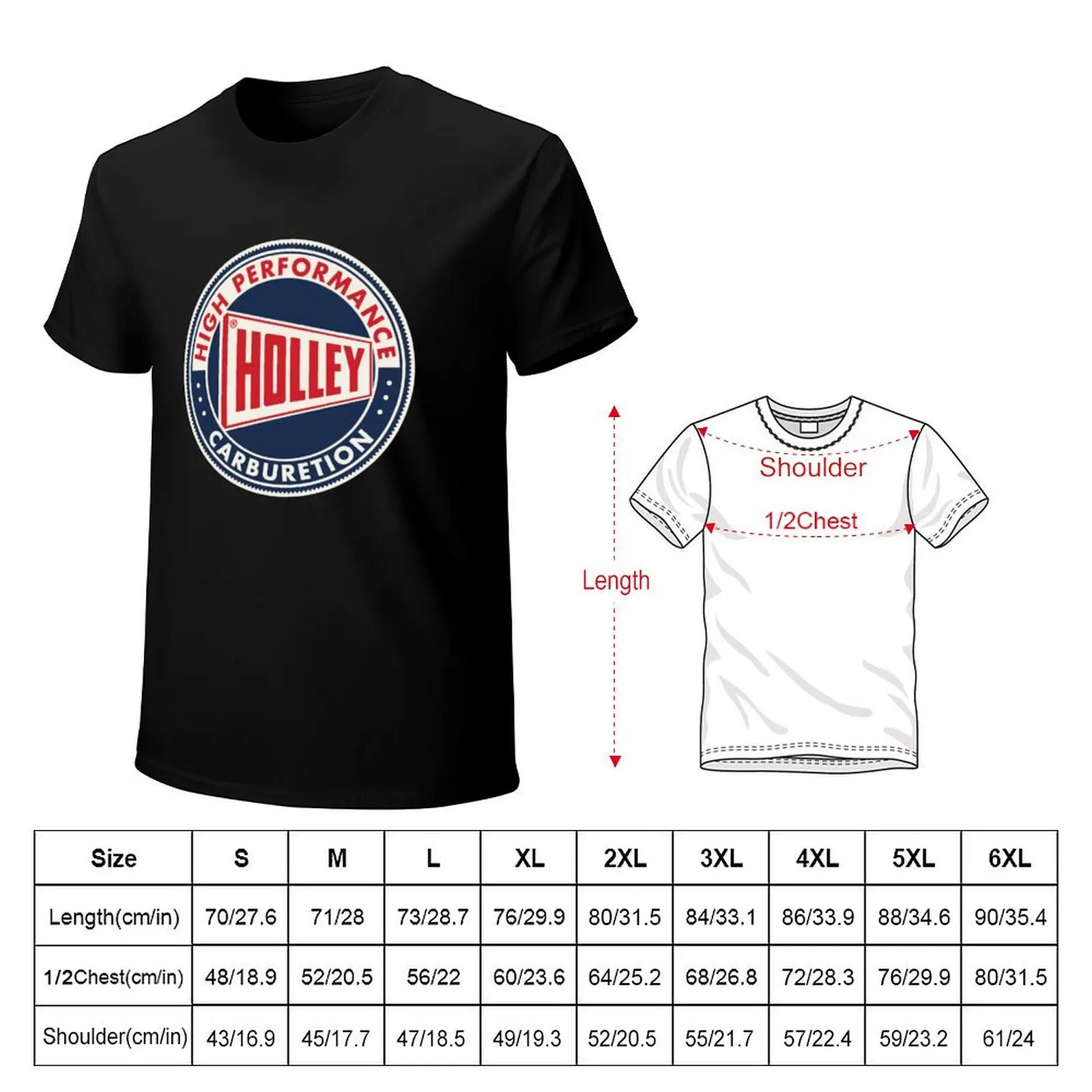 Holley High Performance Carburetion T-Shirt blue archive graphic t shirts men graphic tees