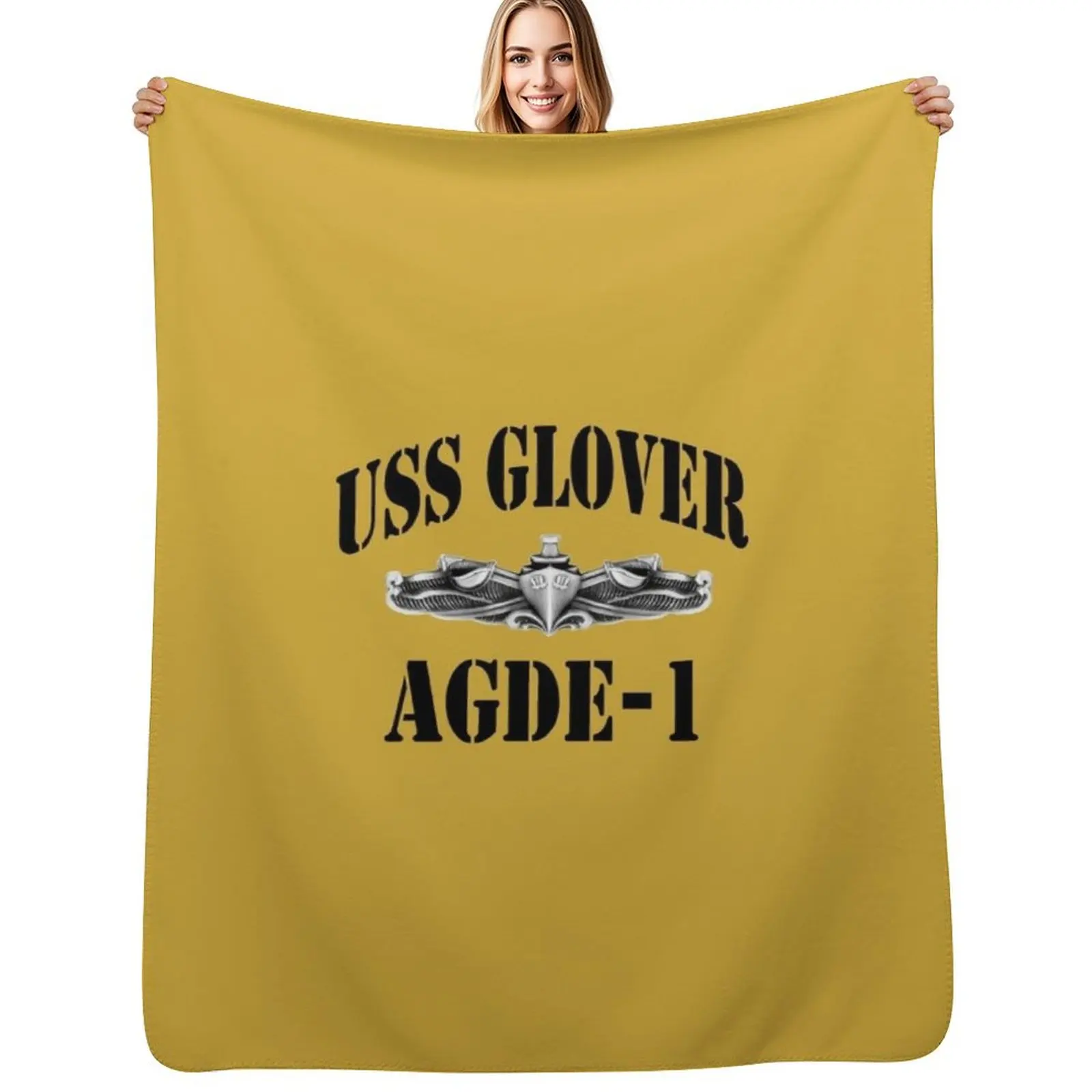Vintage Fashion Store - USS GLOVER (AGDE-1) SHIP'S STORE Throw