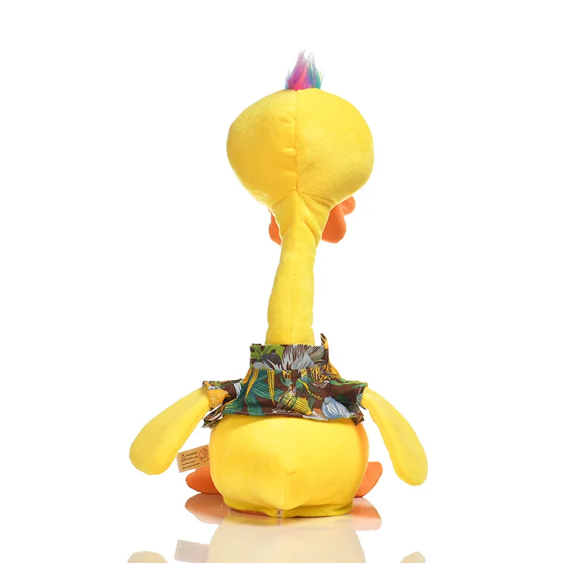 Il più nuovo divertente anatra può parlare di danza canta giocattoli di peluche illuminazione bambole giocattolo di rilavorazione migliori regali per i bambini bambino che impara a parlare