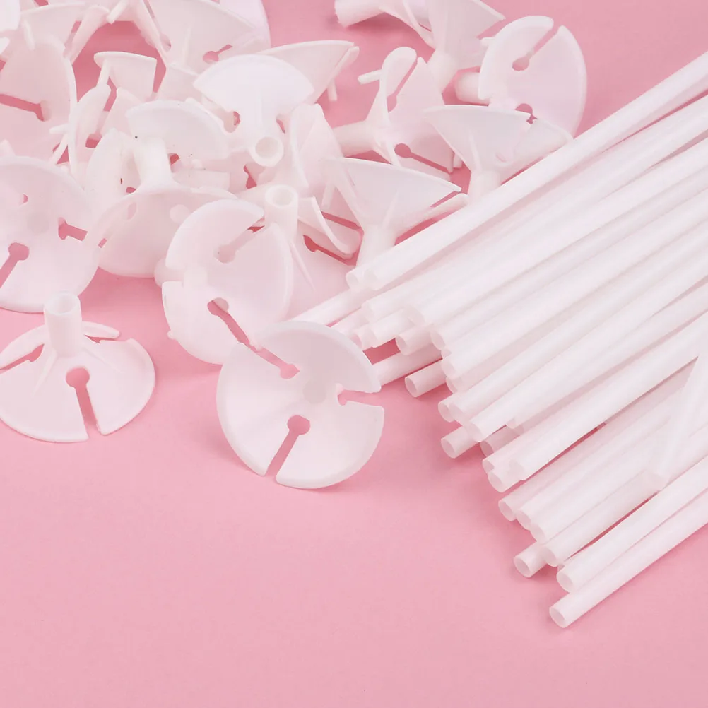 

250 Pcs Balloon Cup Support Stand for Balloons Sticks with Cups Holder Emulsion