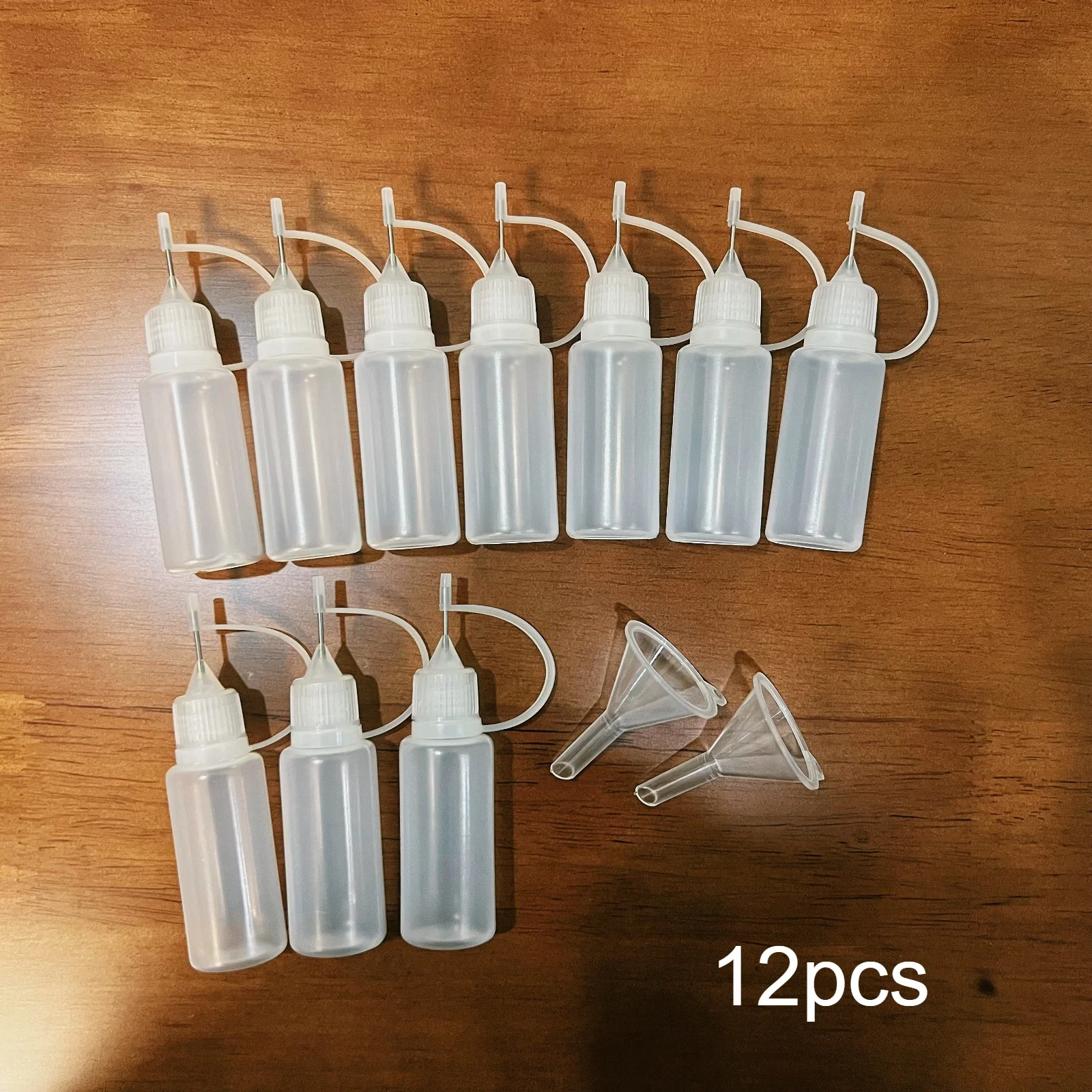 12Pcs Precision Needle Tip Glue Applicator Bottle  suitable for DIY Crafts, Painting, Paper Flower Crafts