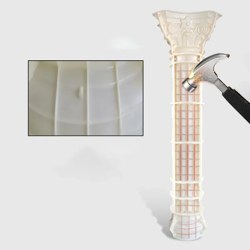 Molde de cemento de columna romana europea con plantilla ABS, para decoración de puertas, balcones y jardines, modelo Z