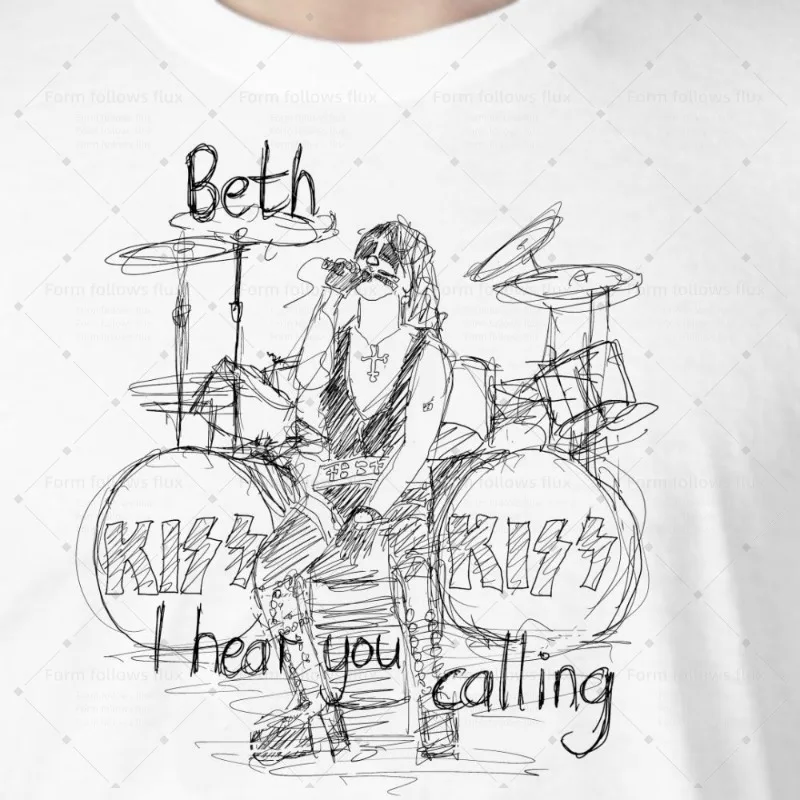 

2026 men T-Shirt Hoodie Peter Criss – Kiss Rock Hand Drawn Comic style Unisex S-6XL Plus Size Friendly