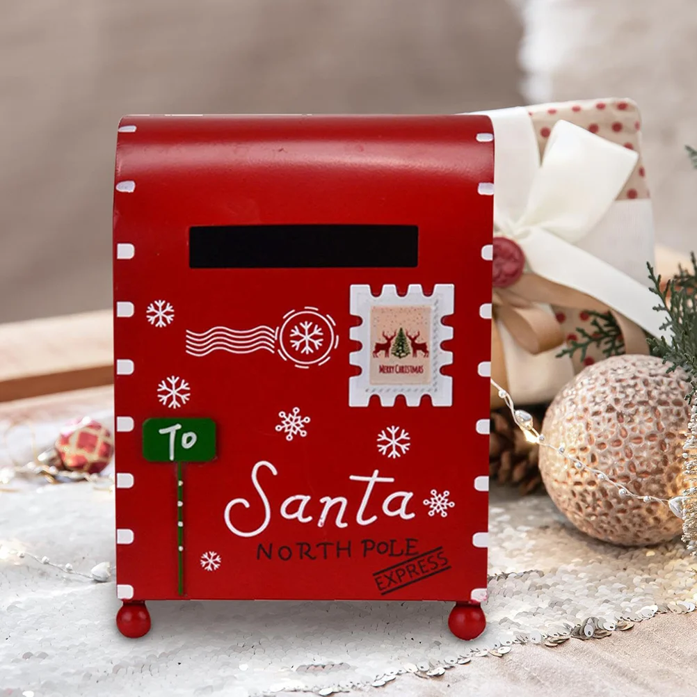 

Letter Mailbox Home Decorations Child Birthday for Girl Mailboxes Metal Vintage Christmas Party