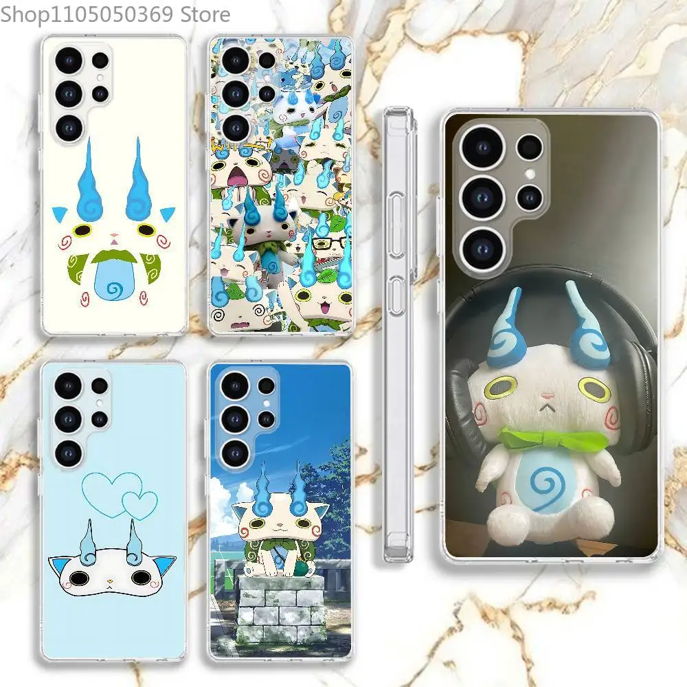 

Komasan Y-Yo-kai W-Watch Phone Case For Samsung S 23,22,10,9,8 A 71,52,51,30,21S,12 PIus,E,Lite Note20 Ultra Clear Soft