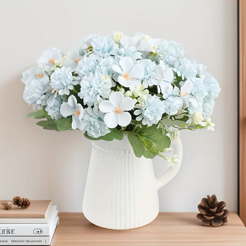 نبات محاكاة ديزي مطرز مقاس 12.6 بوصة، مكتب منزلي داخلي وخارجي، ديكور مركز الزفاف وحفلات الحديقة