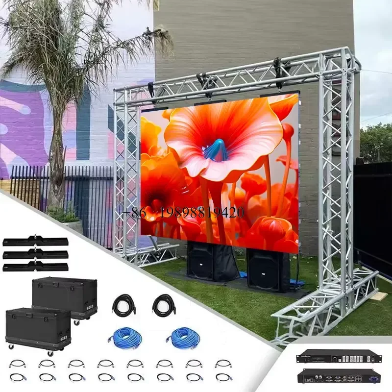 Wmwmnu for Trade Show Booth P3.91 Lightweight LED Screen 500x500mm Seamless Splicing Rental for Exhibition customized product