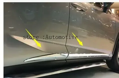 Car Styling ABS Chrome Exterior Door Body Molding Bottom Cover Trims Protector For Lexus NX NX200 NX200T NX300H 2015 2016 2017