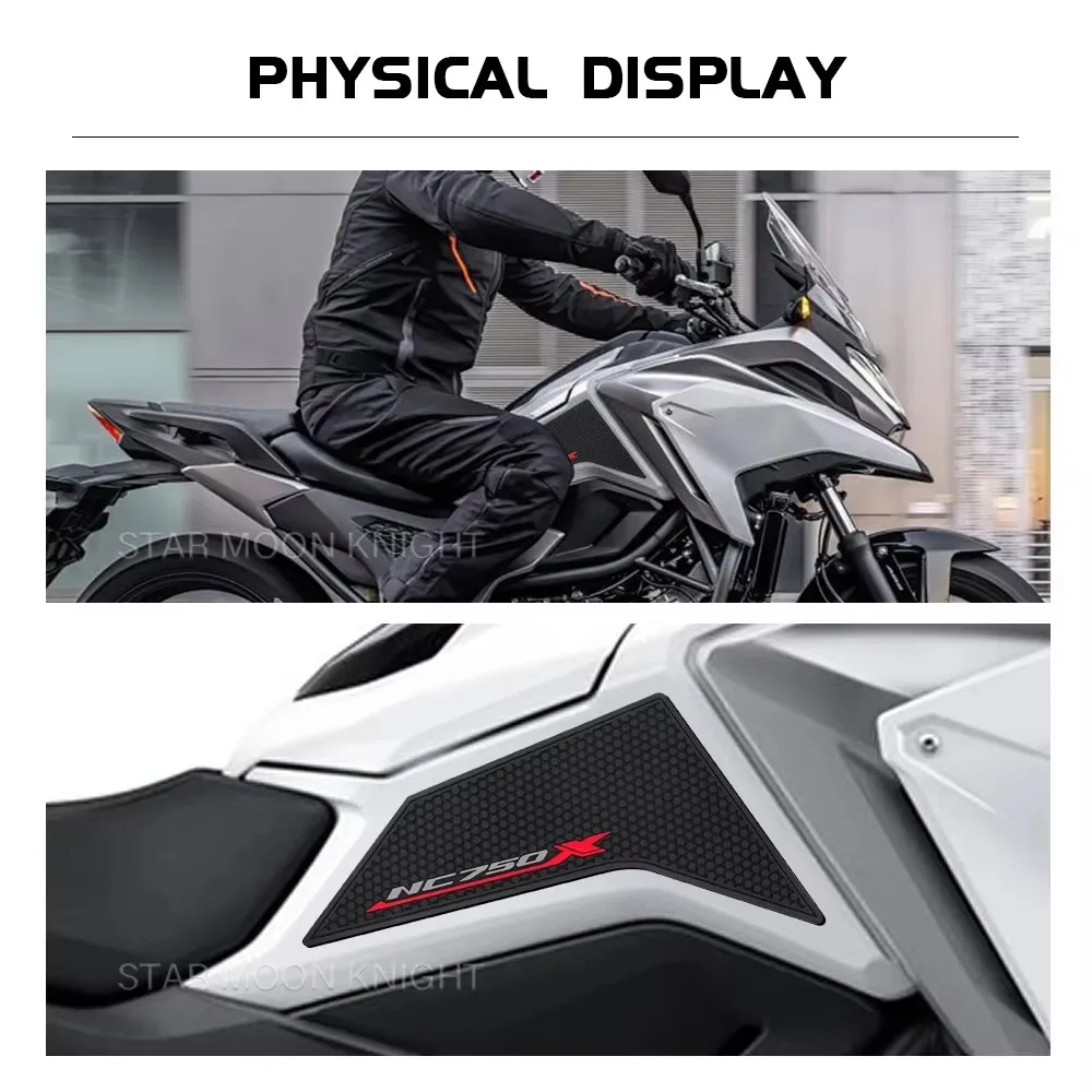 Fuel Tank Pad For HONDA NC750X NC 750 X 2021-2024 Motorcycle Accessories Anti Slip Rubber Side Pads Protector Stickers Decal view 5