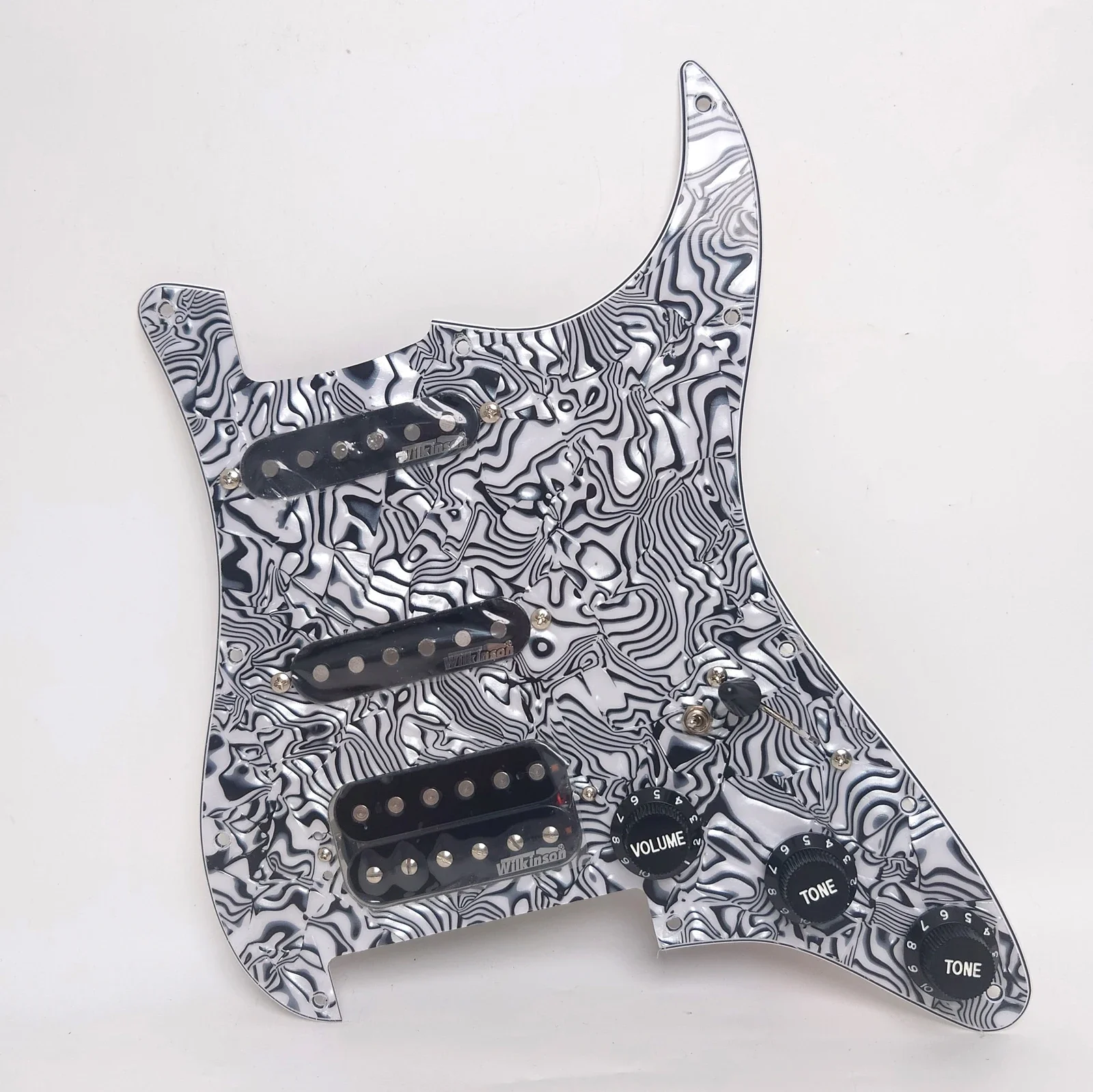 

Guitar Prewired Loaded Pickguard Set Alnico 5 Humbucker Pickups for ST 11 Hole Guitar Accessoires