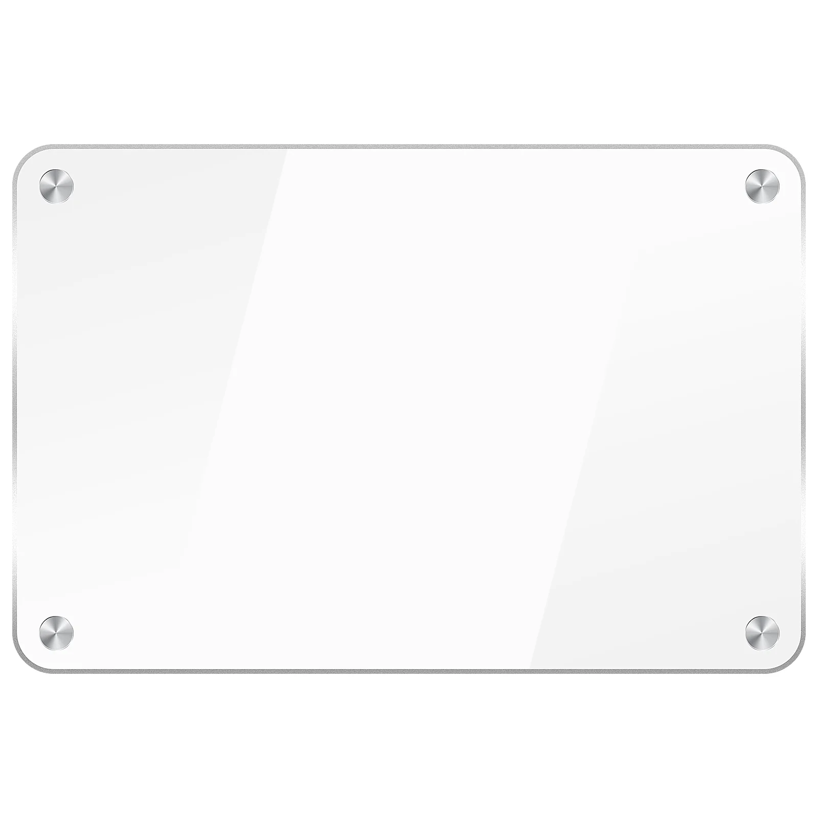 2 Count Clear Dry Erase Board Acrylic Blank Practical Magnetic Fridge for Wall Magnets