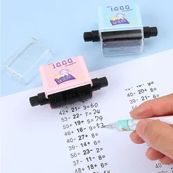 1000 Fragen Lehr stempel 3 Reihen von Rollen Mathe Rolls tempel betriebliche Lehrmittel für Kinder