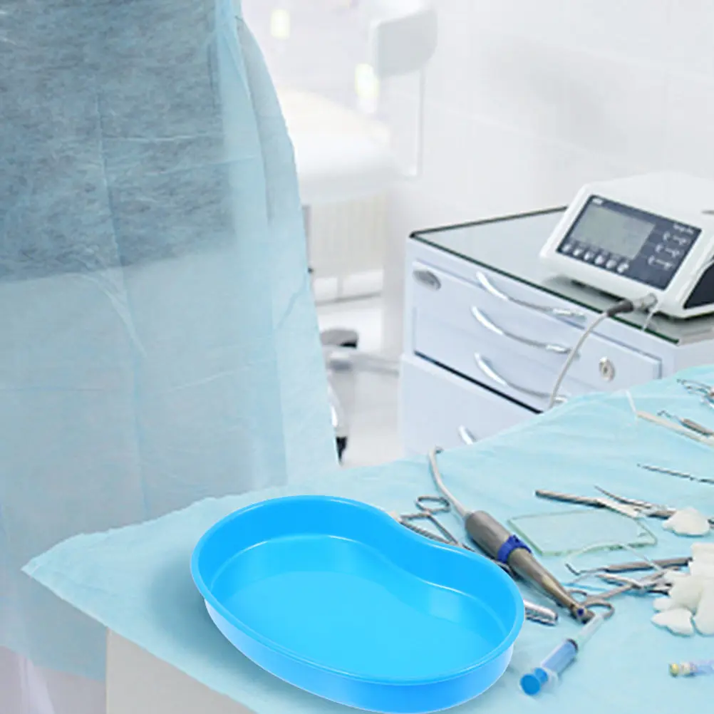 

Kidney Shaped Medical Tray Sturdy Pet Material Multi-Function Surgical Instrument Tray for Injection Prep Vomit Collection and