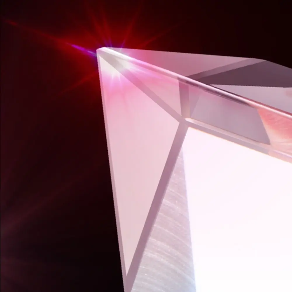 Crystal Physical Optics Prism Seven Colors Prism Design Rainbow Triangular Prism Optical Glass Seven Color Triprism