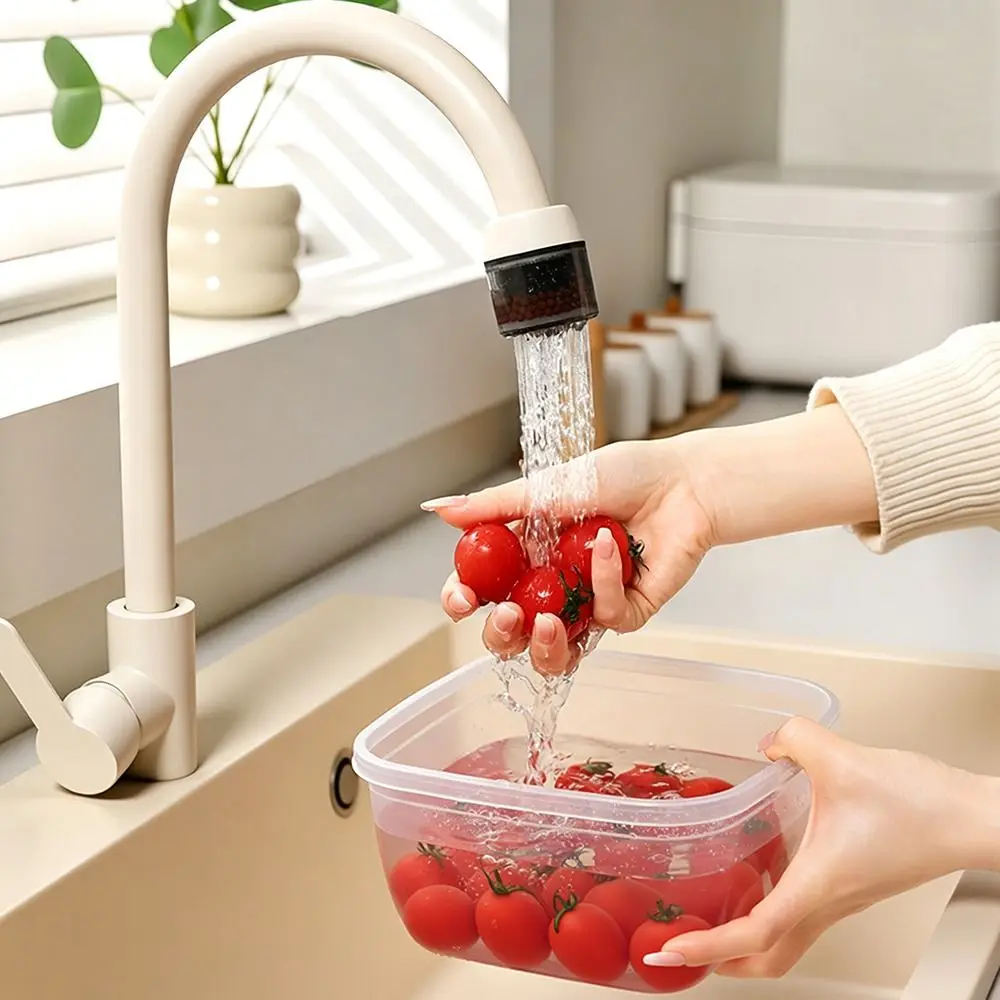 Splashproof Water Faucet Filter Water-saving Pressurization Tap Water Filter Easy Installation Multiple Filtering