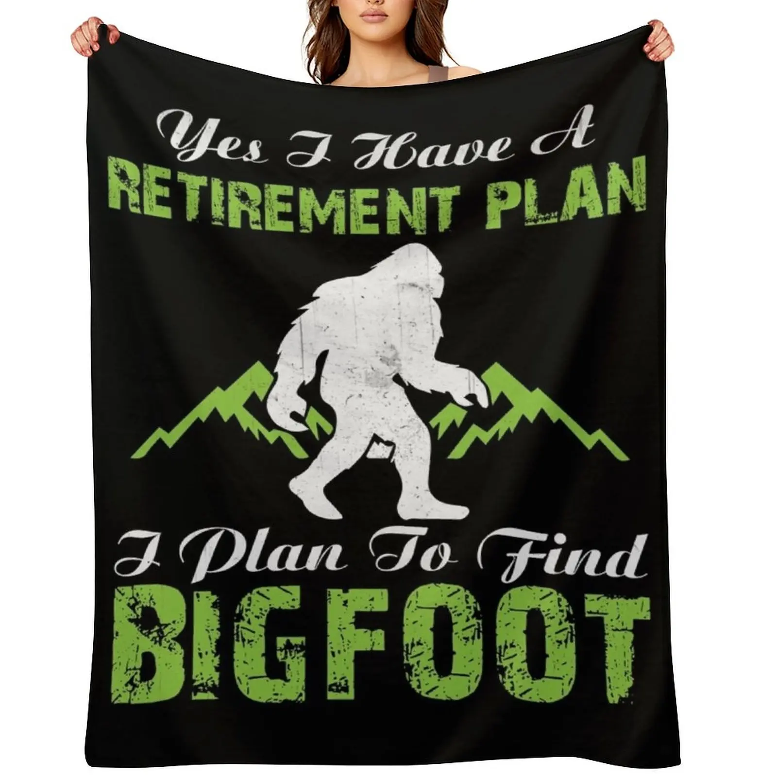

Bigfoot Sasquatch Gift Throw Blanket Flannels Flannel Fabric Summer Beddings christmas decoration Blankets