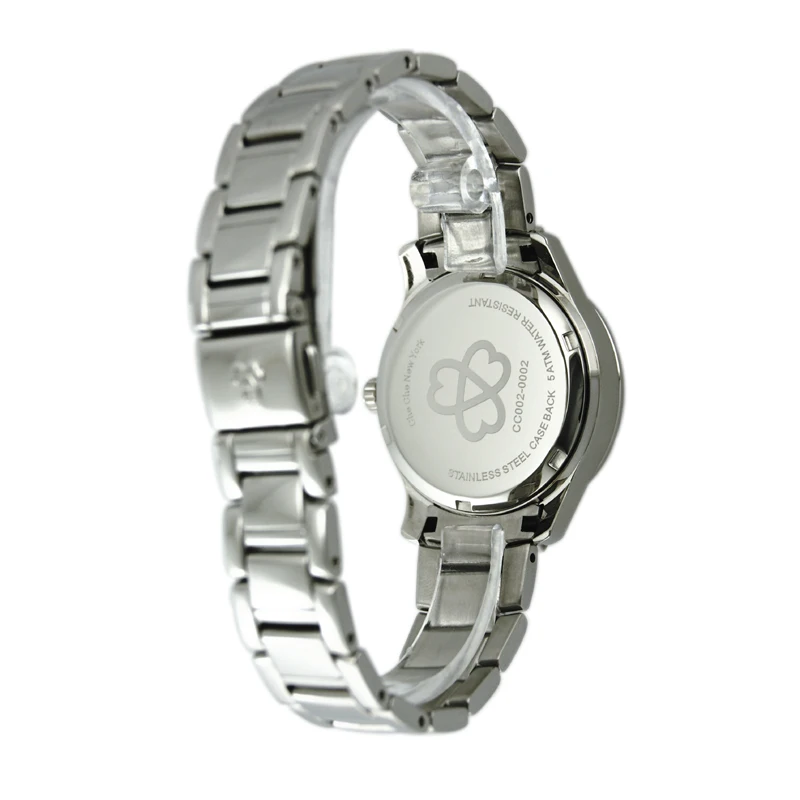Women's Luxury Watch Stainless Steel Quartz Movement with Diamond Accents Fashion Crystal Display Leather Strap Calendar Feature