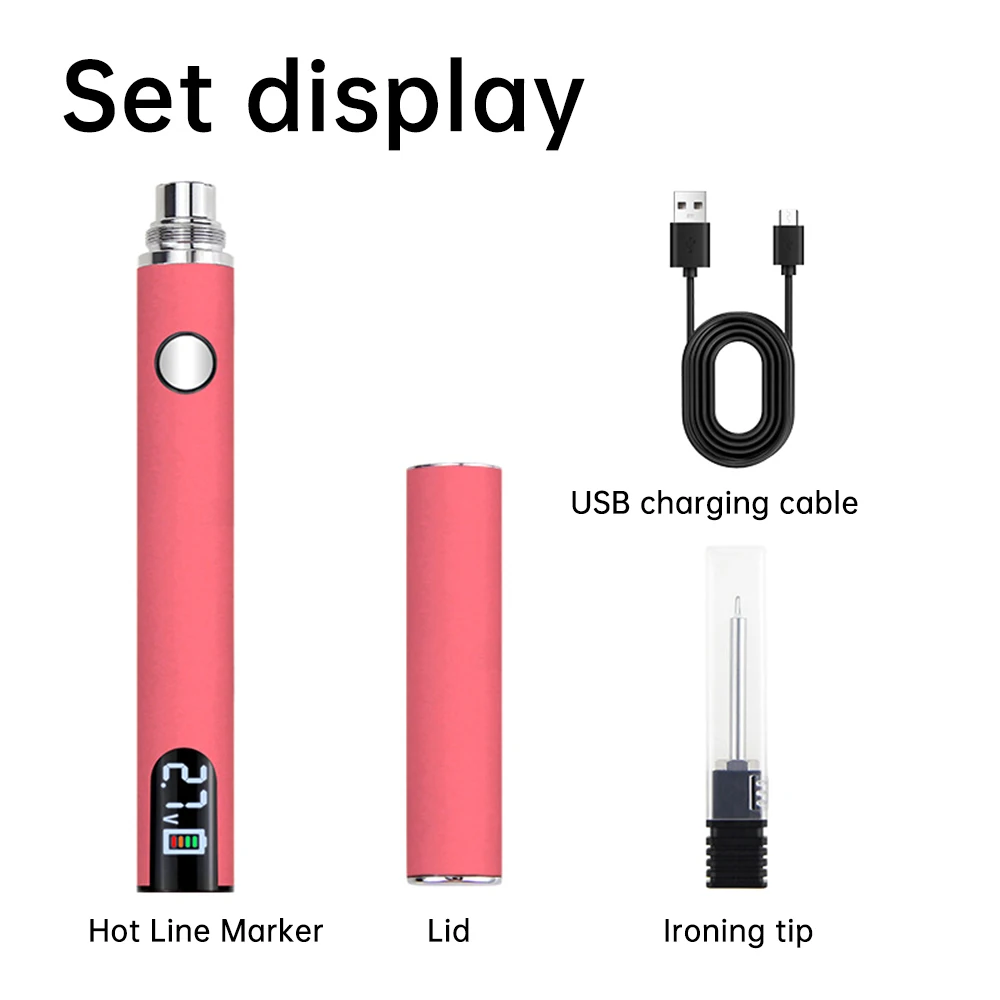 510 Thread Mini Soldering Iron Kit 3 Gear Adjustable Voltage 650mAh Battery Cart Pen Electronic Welding Repair Tools Pen